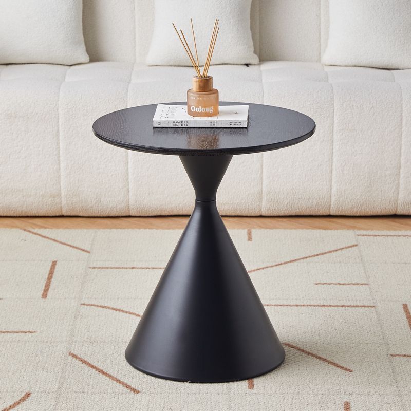 Nordic Wood Grain Steel Funnel Coffee Table