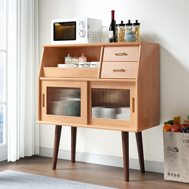 Japanese Wood Sideboard 2-Drawer