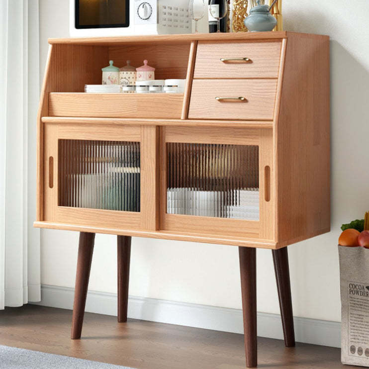 Traditional sideboard 2-drawer end & side tables in wood — Cherry Wood