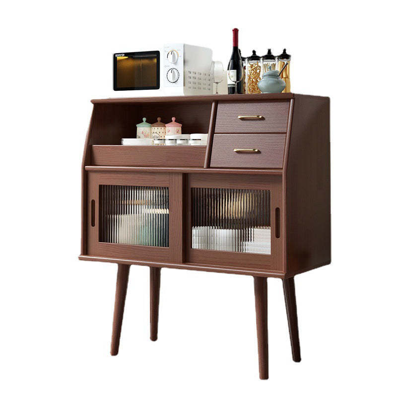 Japanese Wood Sideboard 2-Drawer