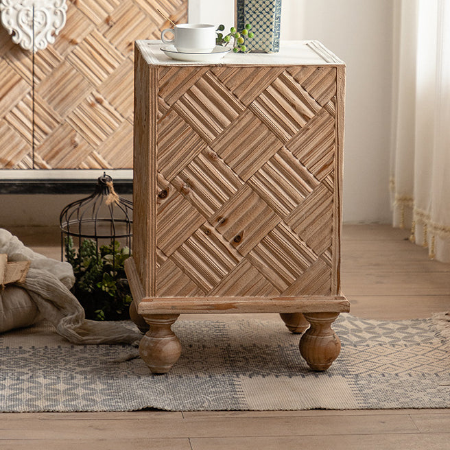 Wood traditional engineered end & side tables