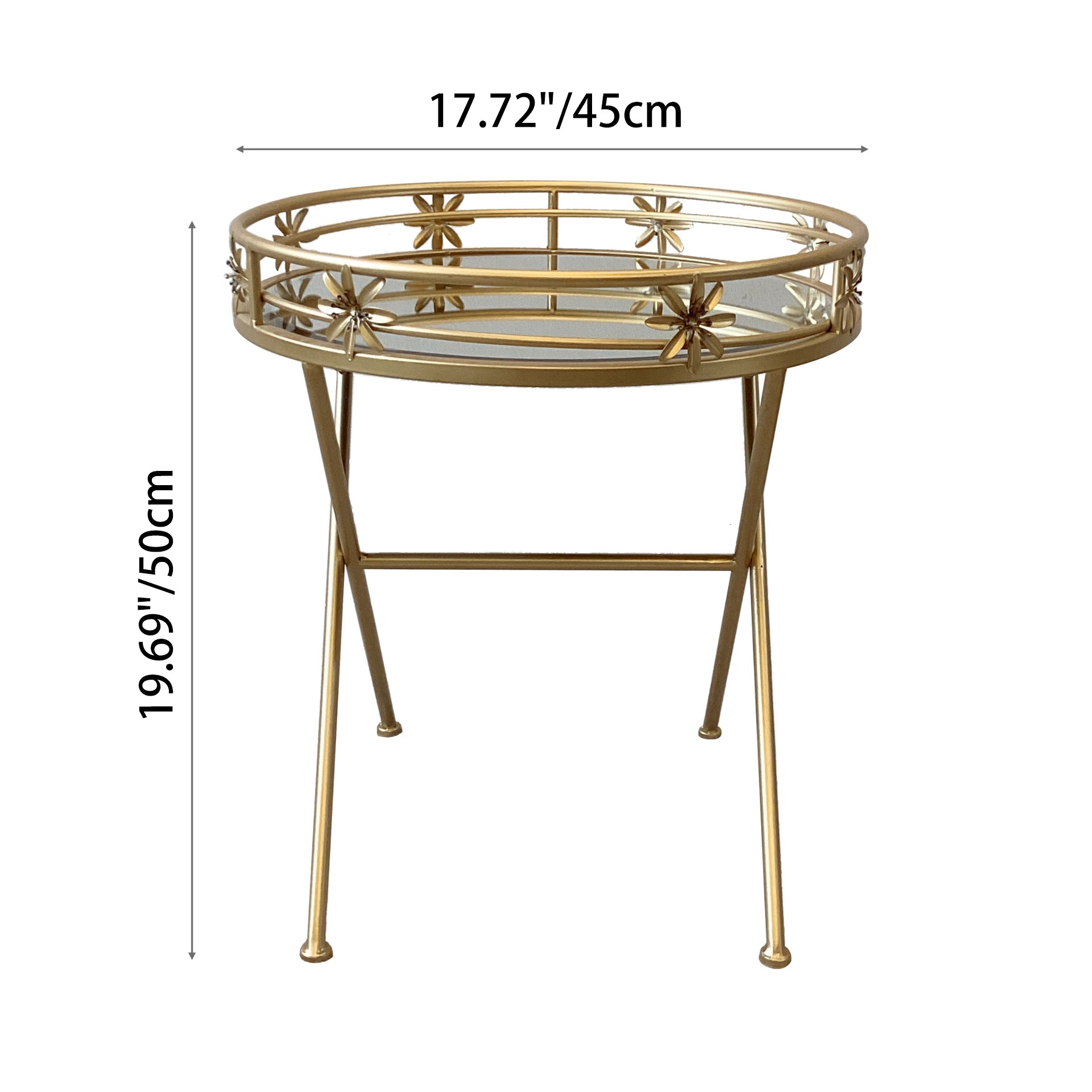 Luxury Geometry Hollow Iron Coffee Table