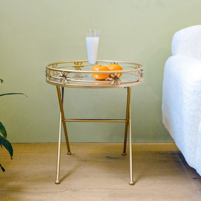 Luxury Geometry Hollow Iron Coffee Table