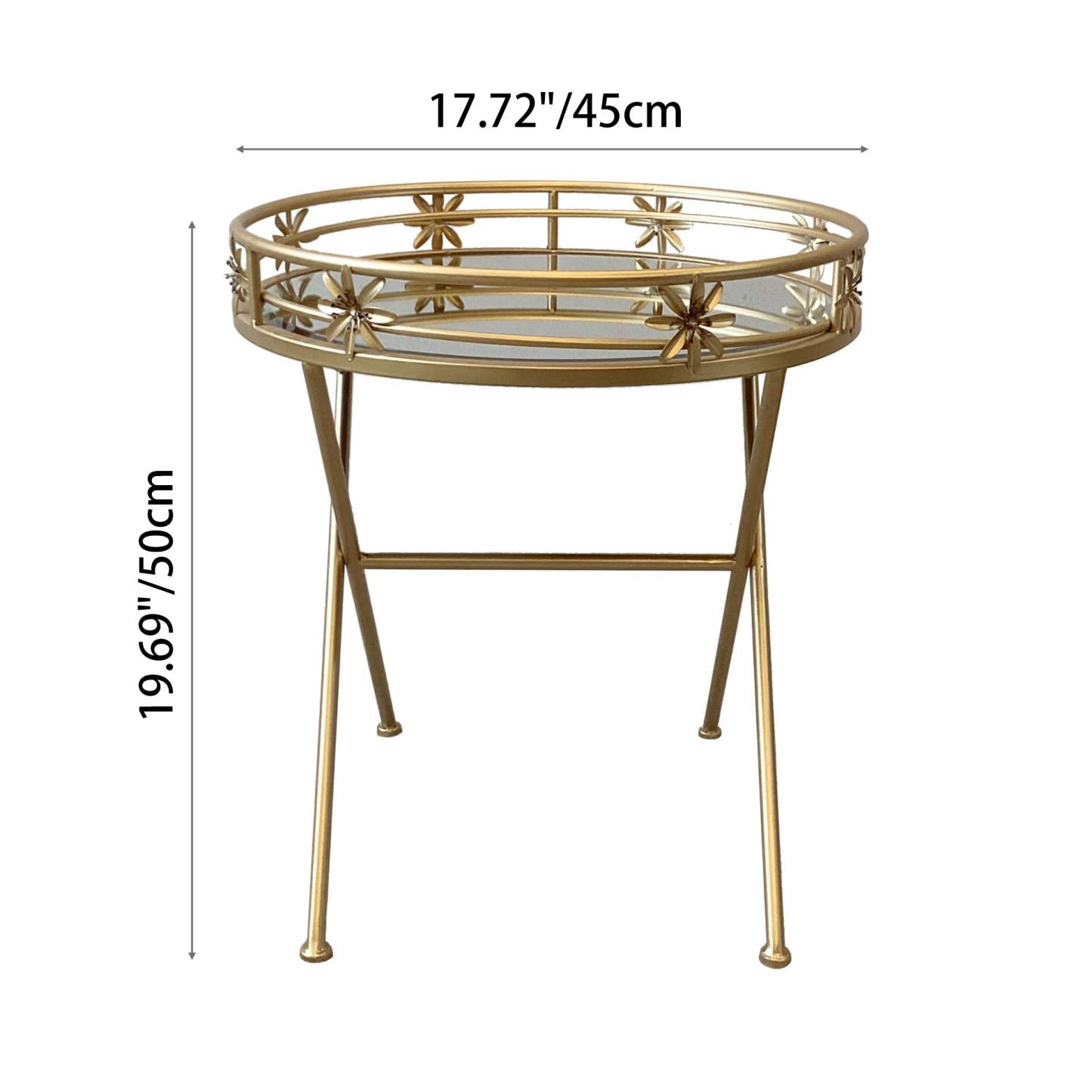 Luxury Geometry Hollow Iron Coffee Table