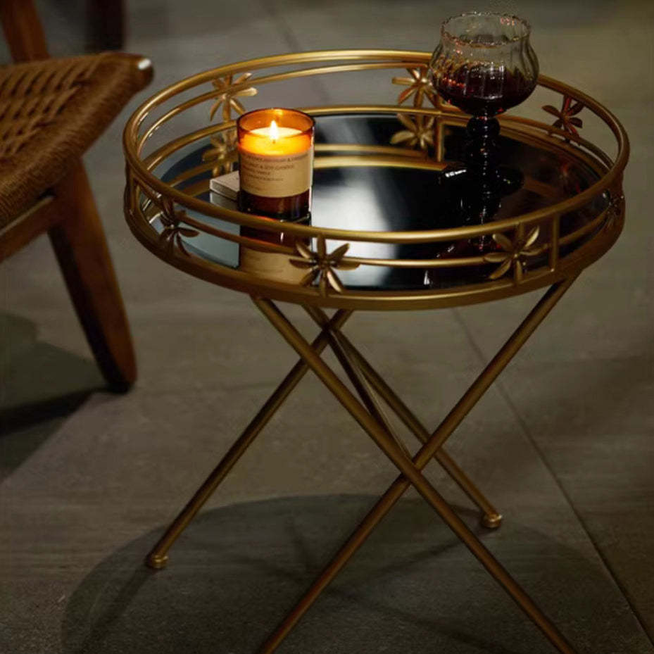 Luxury Geometry Hollow Iron Coffee Table