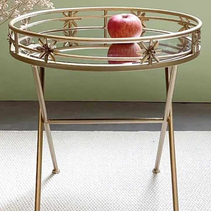 Luxury Geometry Hollow Iron Coffee Table