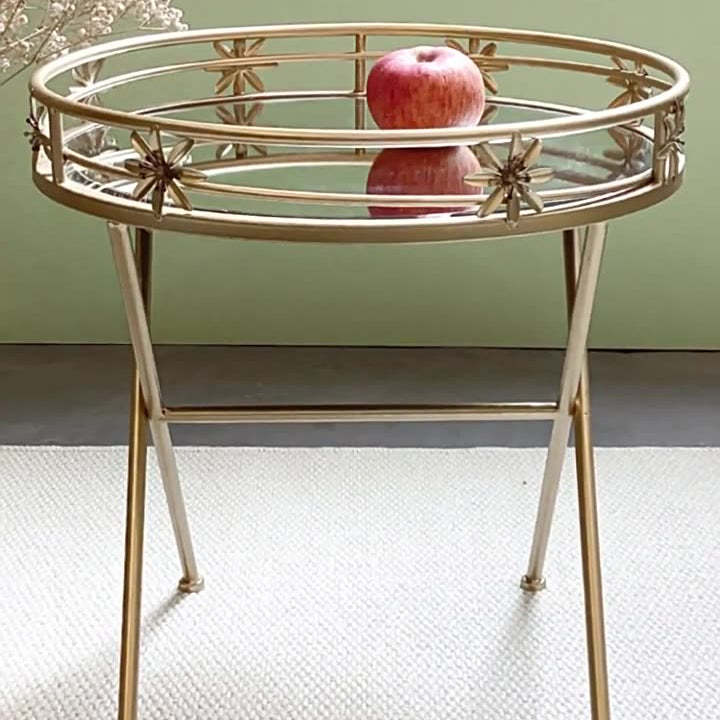 Luxury Geometry Hollow Iron Coffee Table