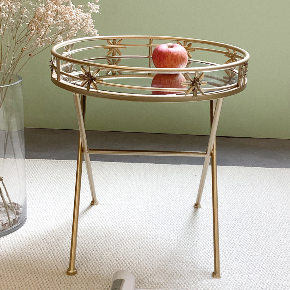 Luxury Geometry Hollow Iron Coffee Table