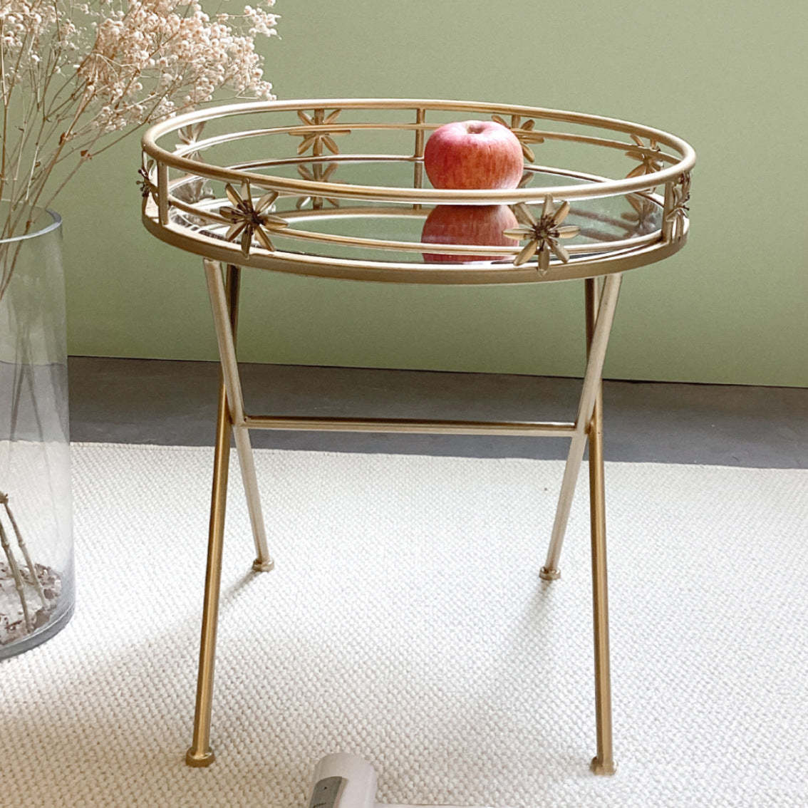 Luxury Geometry Hollow Iron Coffee Table