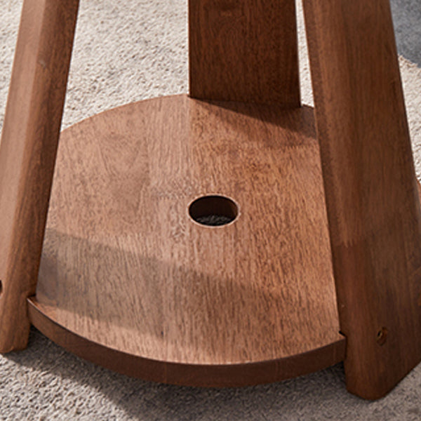 Japanese Geometric Wood Tray-Top Coffee Table 2-Tier