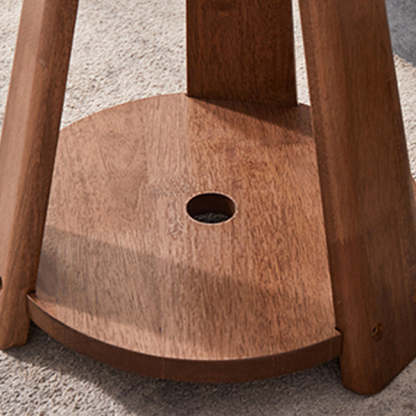 Japanese Geometric Wood Tray-Top Coffee Table 2-Tier