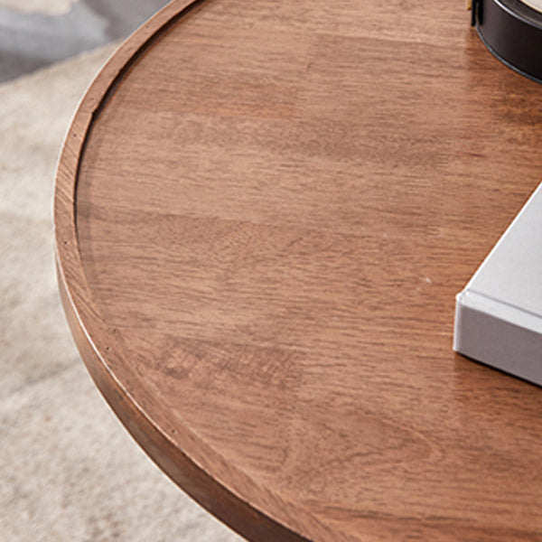 Japanese Geometric Wood Tray-Top Coffee Table 2-Tier