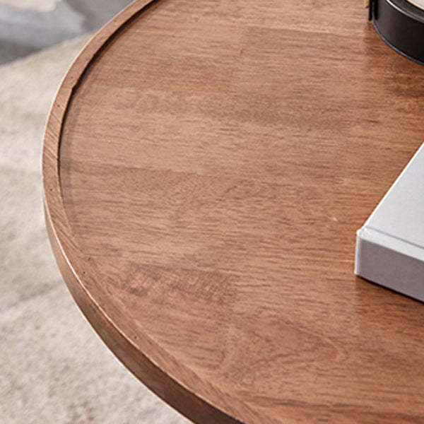 Japanese Geometric Wood Tray-Top Coffee Table 2-Tier