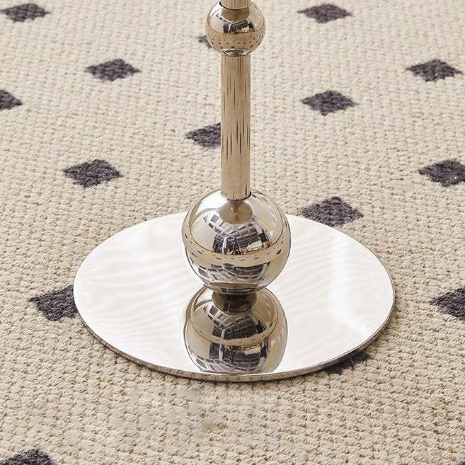 Nordic Glass Steel Round End Table