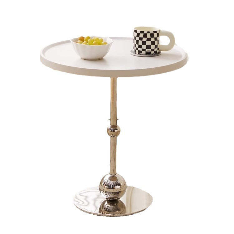 Nordic Glass Steel Round End Table