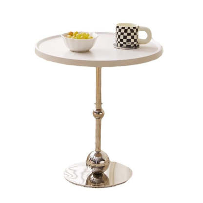 Nordic Glass Steel Round End Table