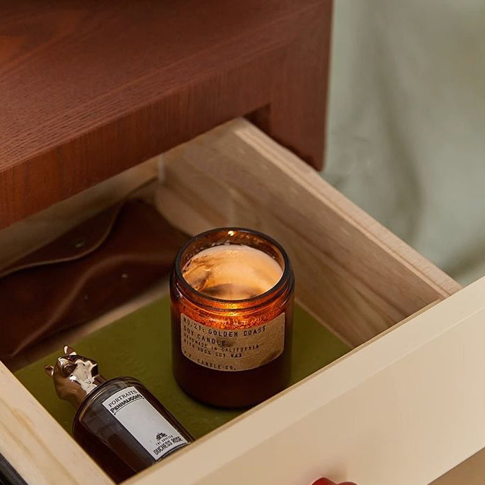 Nordic Rounded Engineered Wood Wood Nightstand 1-Drawer