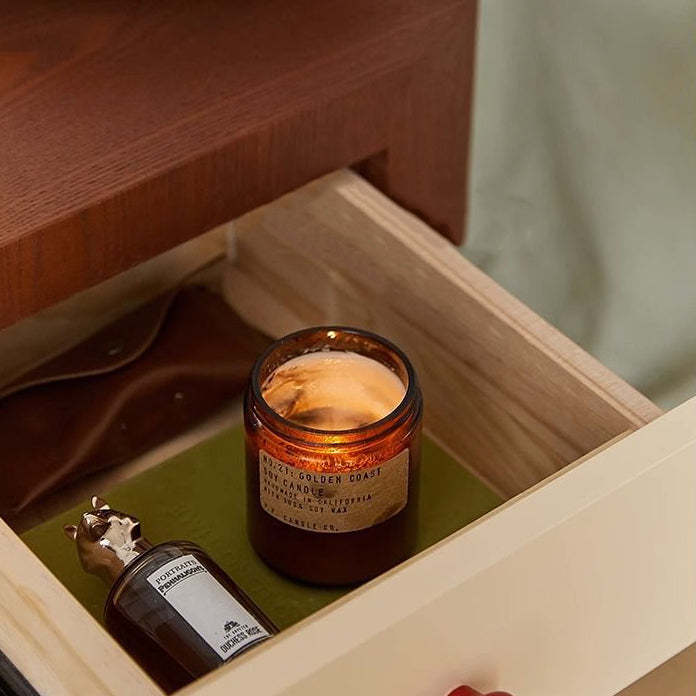 Nordic Rounded Engineered Wood Wood Nightstand 1-Drawer