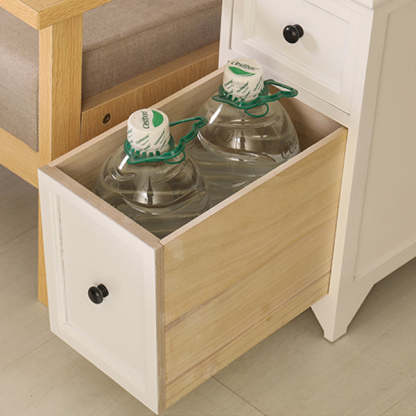 Japanese Ultra-Thin Solid Wood 2-Drawer Nightstand