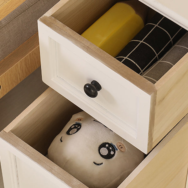 Japanese Ultra-Thin Solid Wood 2-Drawer Nightstand
