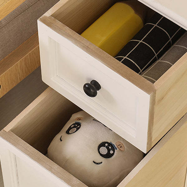 Japanese Ultra-Thin Solid Wood 2-Drawer Nightstand