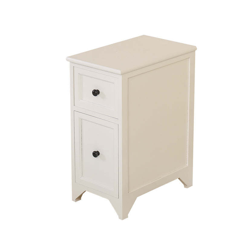 Japanese Ultra-Thin Solid Wood 2-Drawer Nightstand