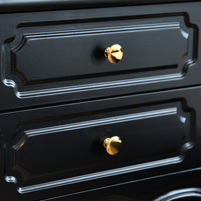 European Wood Nightstand 2-Drawer