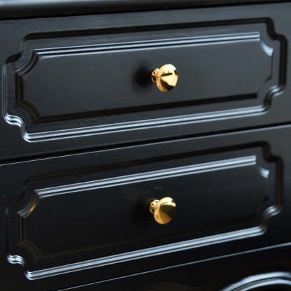 European Wood Nightstand 2-Drawer