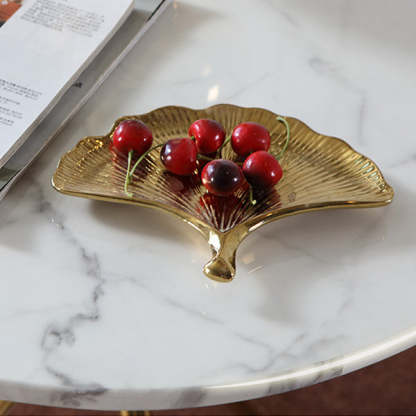 Luxury Marble Round Metal End Table