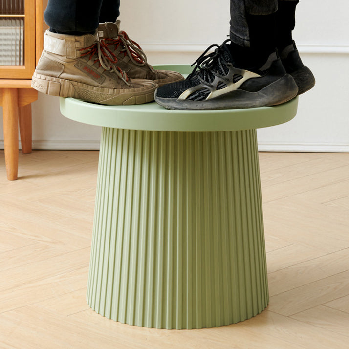 Scandinavian Macaron Plastic Tray Coffee Table — Khaki