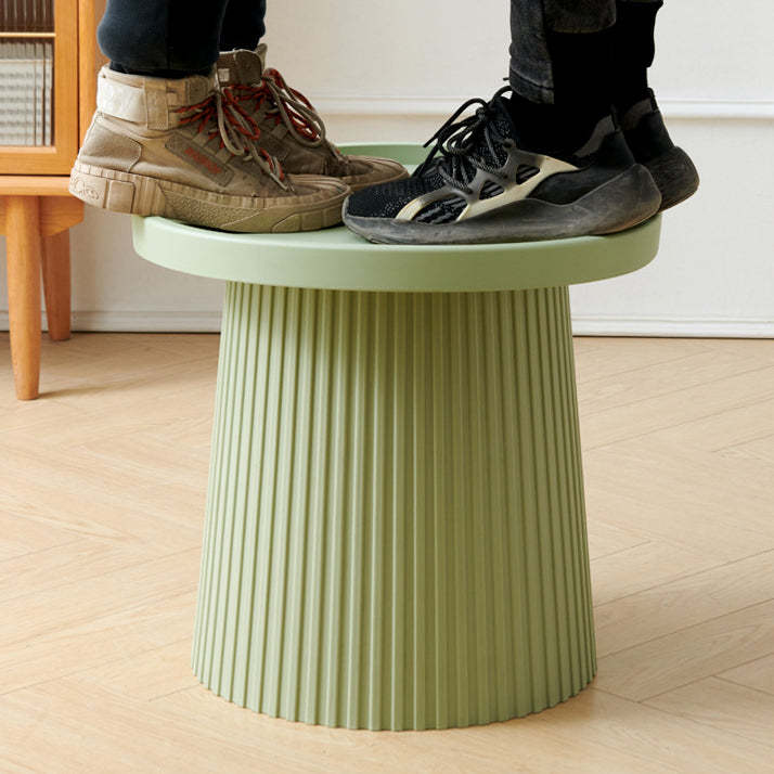 Scandinavian Macaron Plastic Tray Coffee Table — Khaki