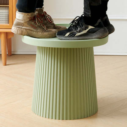 Scandinavian Macaron Plastic Tray Coffee Table — Khaki
