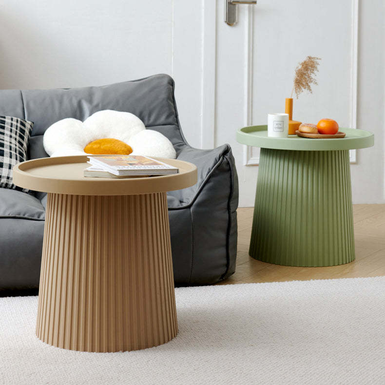 Scandinavian Macaron Plastic Tray Coffee Table — Gray Blue