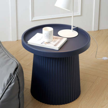 Scandinavian Macaron Plastic Tray Coffee Table — Pink