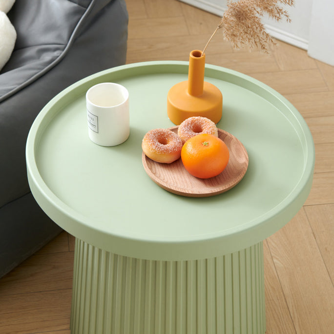 Scandinavian Macaron Plastic Tray Coffee Table — Gray