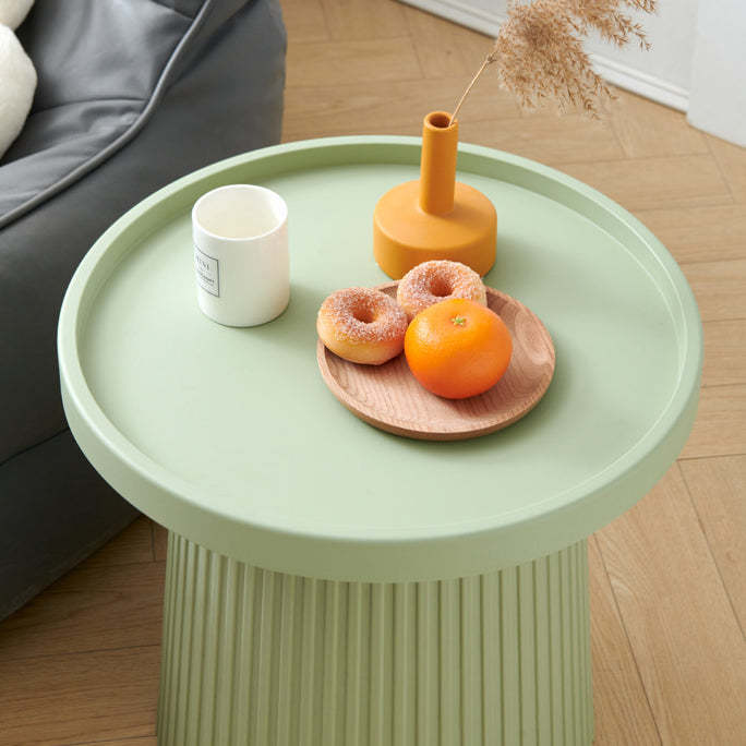 Scandinavian Macaron Plastic Tray Coffee Table — Gray