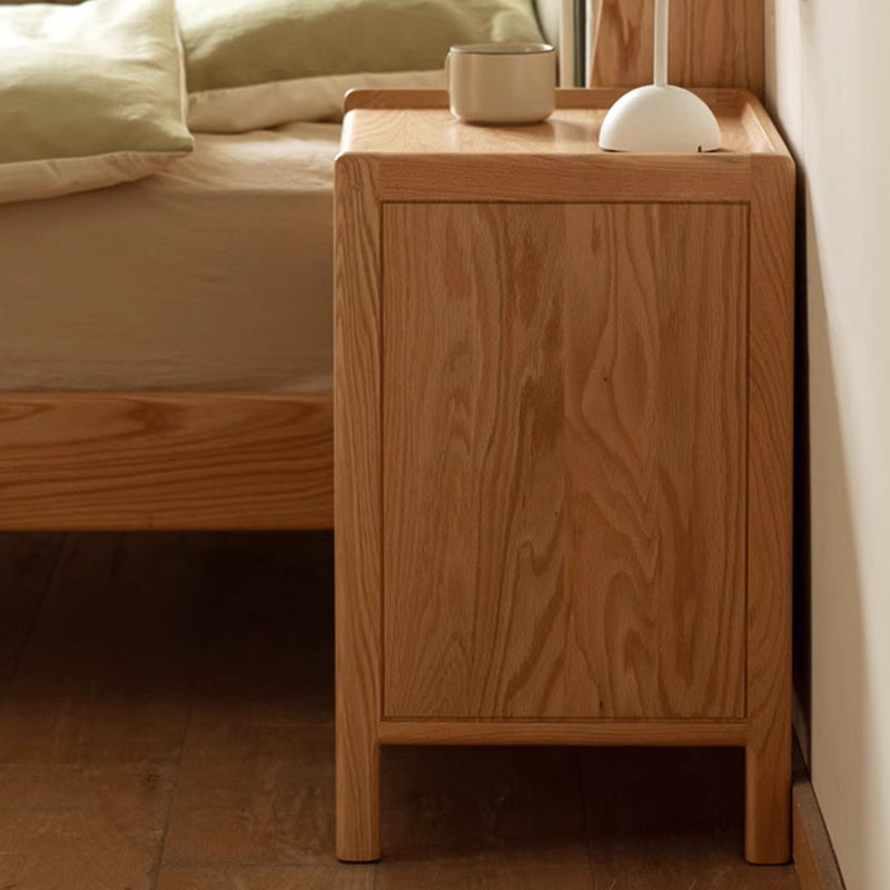 Vintage Wood 3-Drawer Nightstand