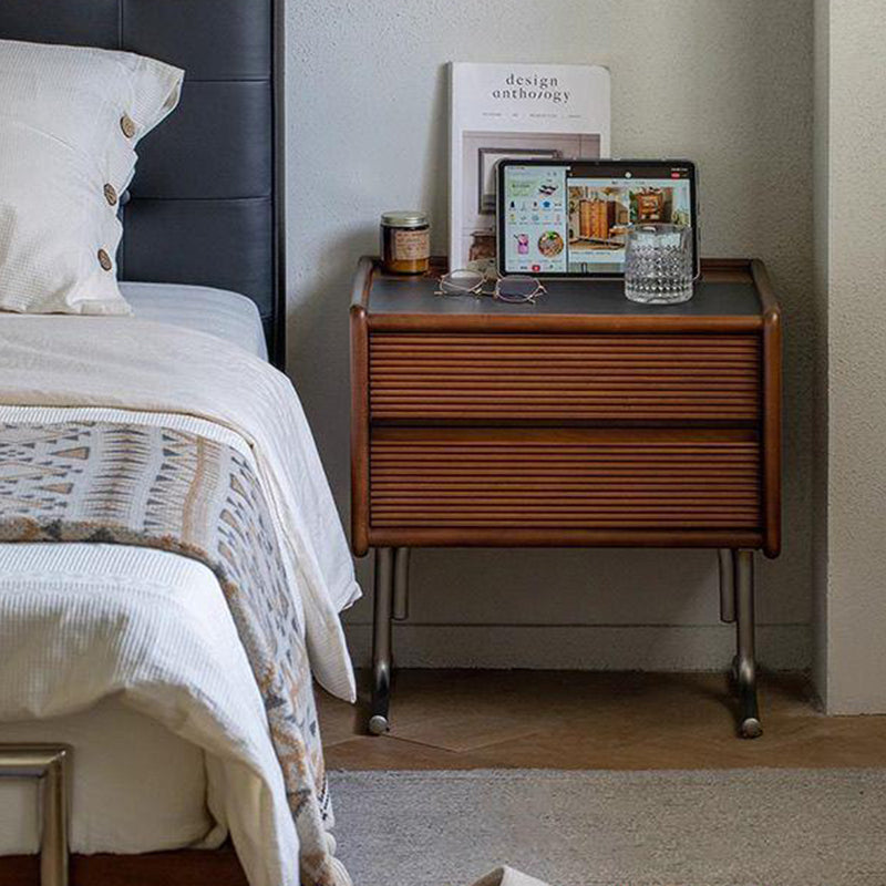 Traditional t-shaped sintered wood nightstands, Lighom