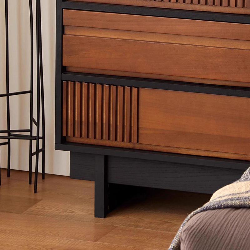 French Solid Wood Narrow 3-Drawer Console Table