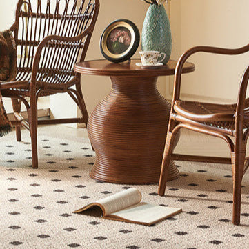 Retro Wood Round Coffee Table