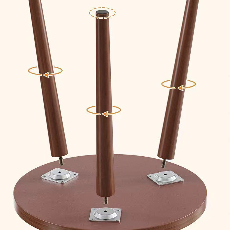 Japanese Wood Round Tray-Top End Table