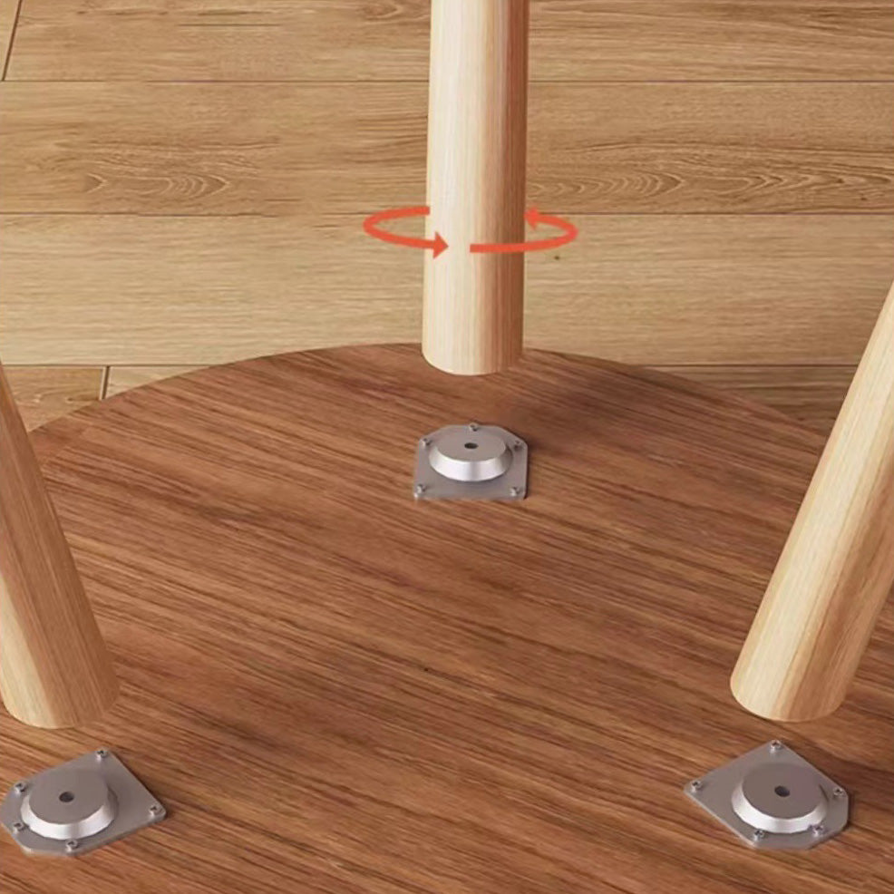 Japanese Wood Round Tray-Top End Table