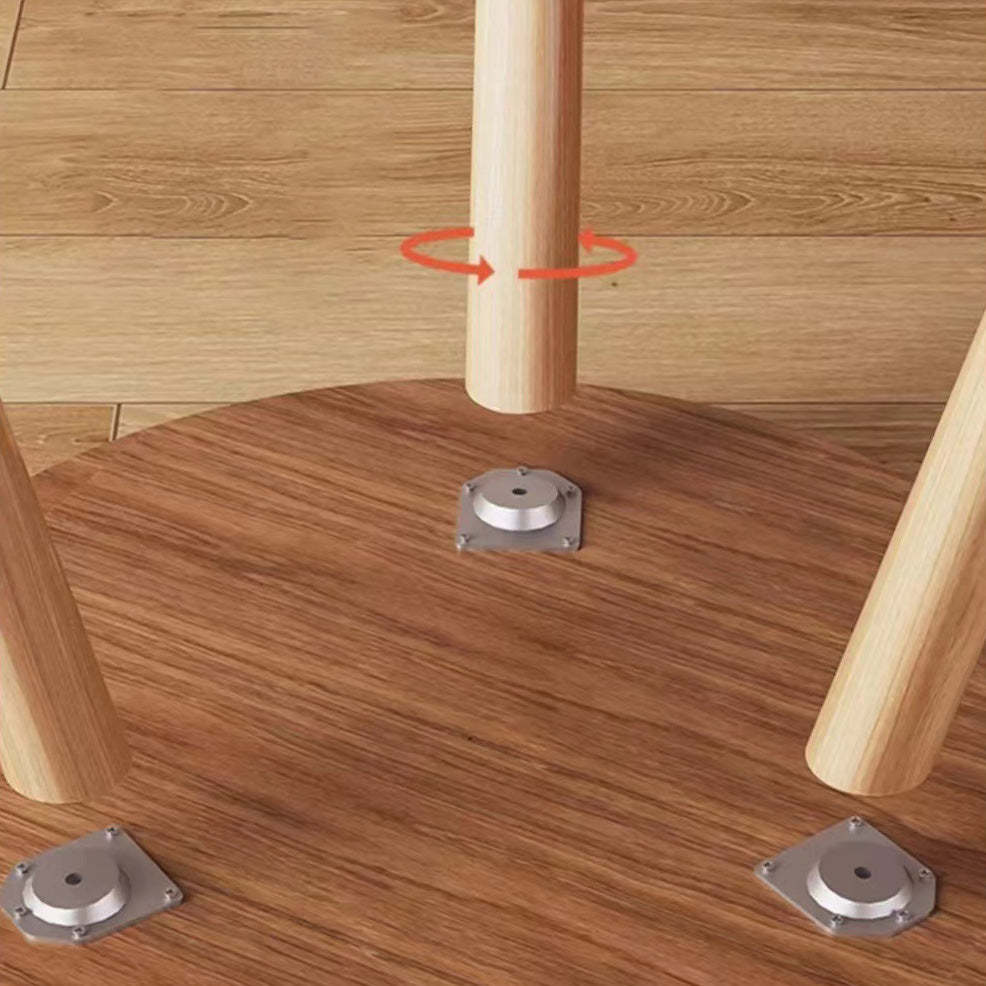 Japanese Wood Round Tray-Top End Table