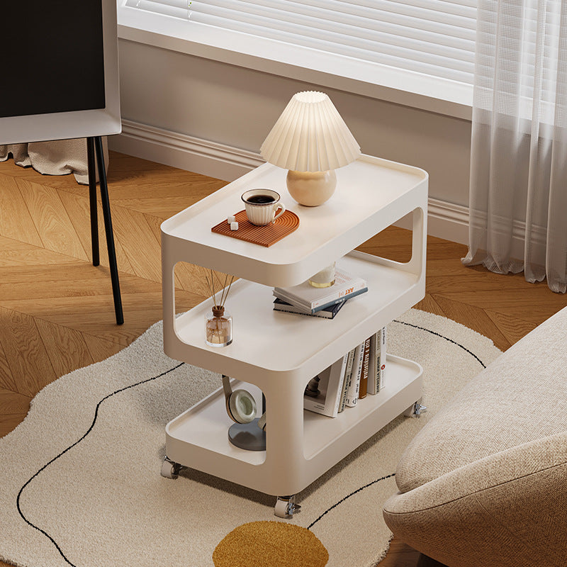 Modern Sintered Stone 3-Tier Movable End Table