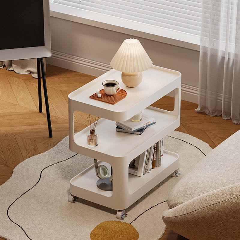 Modern Sintered Stone 3-Tier Movable End Table