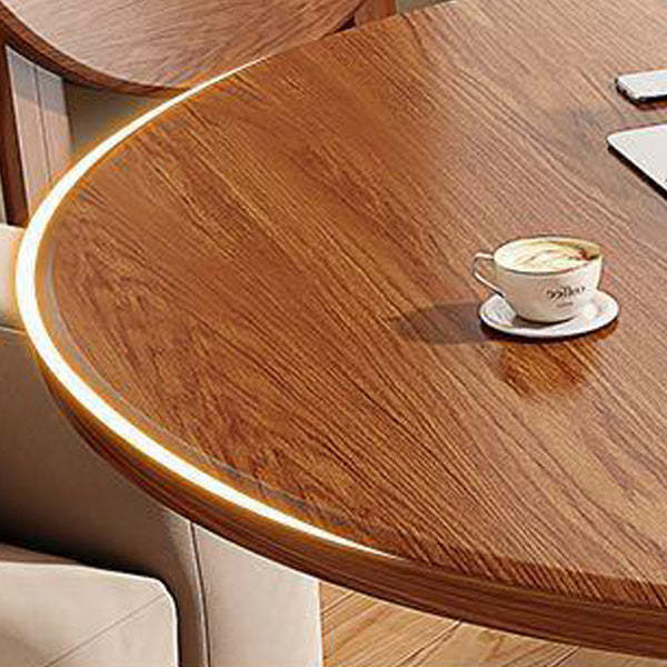 Modern Round Solid Wood Foldable Dining Table