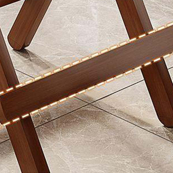 Modern Round Solid Wood Foldable Dining Table