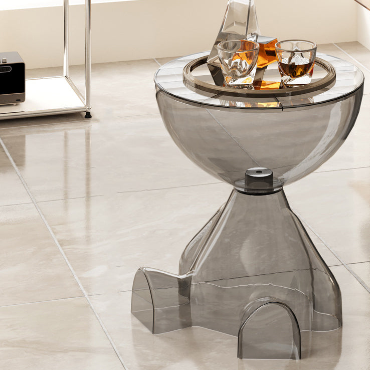 Contemporary Bear Plastic Round Coffee Table