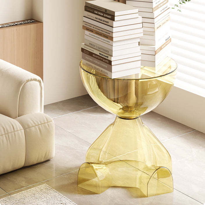 Contemporary Bear Plastic Round Coffee Table