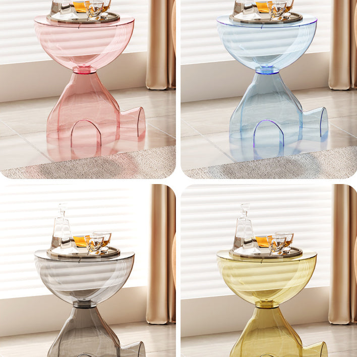 Contemporary Bear Plastic Round Coffee Table